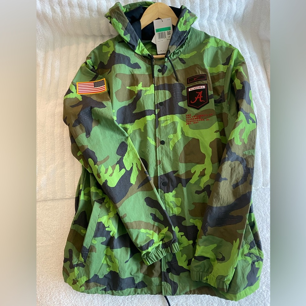 Alabama Camouflage Hooded Jacket with Patches